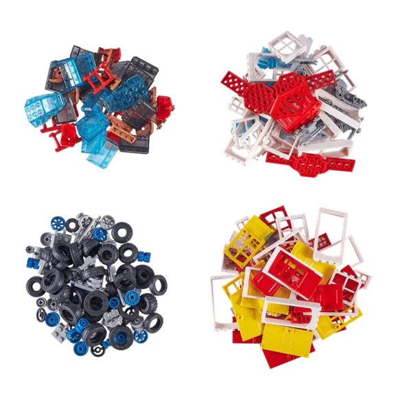 NEW MAX Build More Premium Building Bricks Accessories & Wheels Set (250 Pieces) - Picture 5 of 11